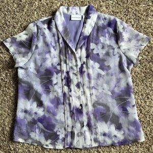 Alfred Dunner Floral Blouse